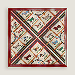 エルメス HERMES COUVERTURES ET TENUES DE JOUR BANDANA H243507S　カレジェアン140 ショール エルメス HERMES COUVERTURES ET TENUES DE JOUR BANDANA H243507S